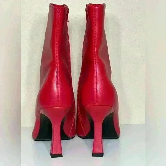 Open Edit Red Hesper Bootie Holiday Christmas Club Party 9.5 - Picture 4 of 10